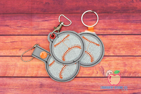 Baseball ITH Keyfob: A Perfect Embroidery Accessory