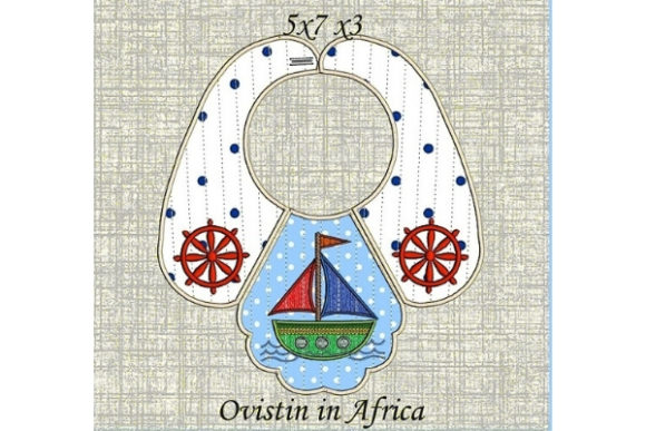 Charming Nautical Bib for Small Hoops