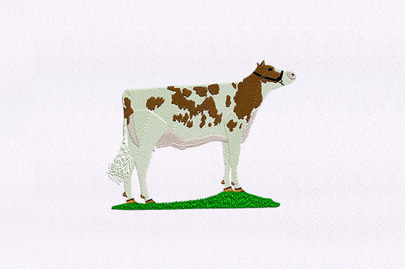 Charming Spotted Brown Cow Design for Holiday