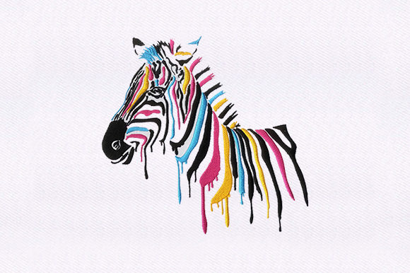 Color Dripping Horse: A Vibrant Seasonal Embroidery