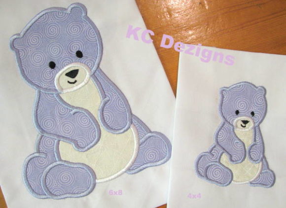 Polar Bear Applique: A Charming Addition for Boutique Apparel