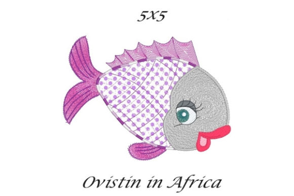Purple Sassy Applique Fish: A Festive Addition