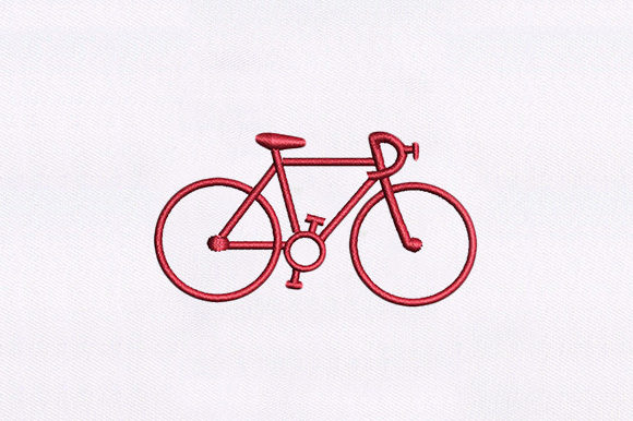 Red Bicycle: A Charming Addition to Your Embroidery Projects