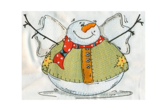 Sassy Fat Round Snowman: A Charming Winter Design