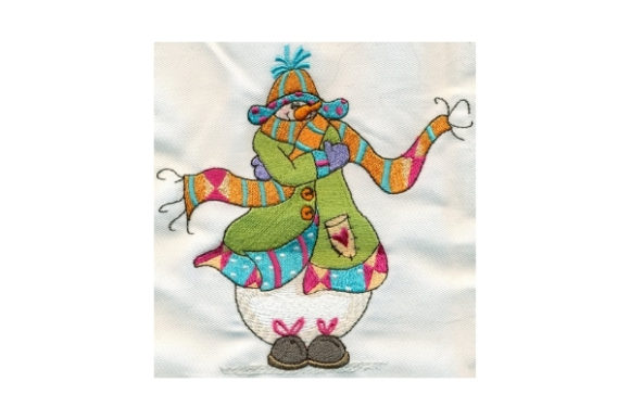 Sassy It's Cold Snowman: A Charming Winter Embroidery