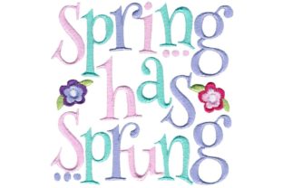 Spring Has Sprung: A Charming Embroidery Design